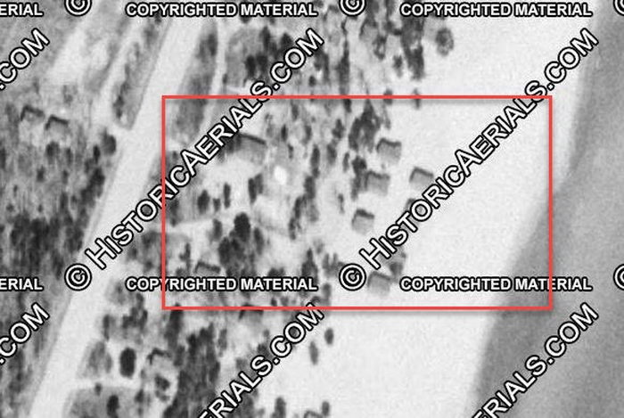 Brimners Rustic Cabins - 1958 Aerial (newer photo)